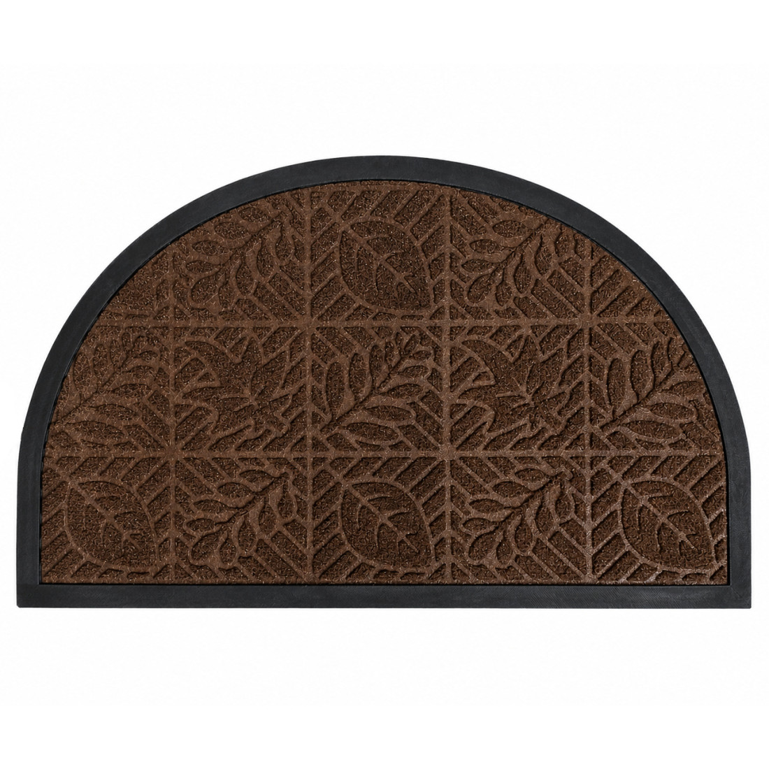 Covoras intrare semicerc, 45 cm x 75 cm, cauciuc, polietilena, antiderapant, rezistent, decorativ, maro Covoras intrare semicerc, 45 cm x 75 cm, cauciuc, polietilena, antiderapant, rezistent, decorativ, maro