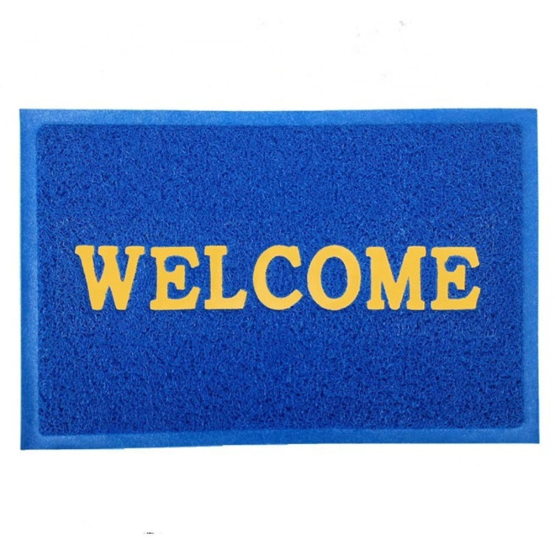 Covoras intrare cauciuc "Welcome", 38 cm x 58 cm, antiderapant, rezistent, decorativ, albastru Covoras intrare cauciuc "Welcome", 38 cm x 58 cm, antiderapant, rezistent, decorativ, albastru