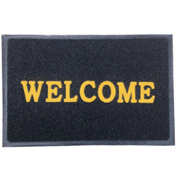 Covoras intrare cauciuc "Welcome", 45 cm x 75 cm, antiderapant, rezistent, decorativ, gri Covoras intrare cauciuc "Welcome", 45 cm x 75 cm, antiderapant, rezistent, decorativ, gri