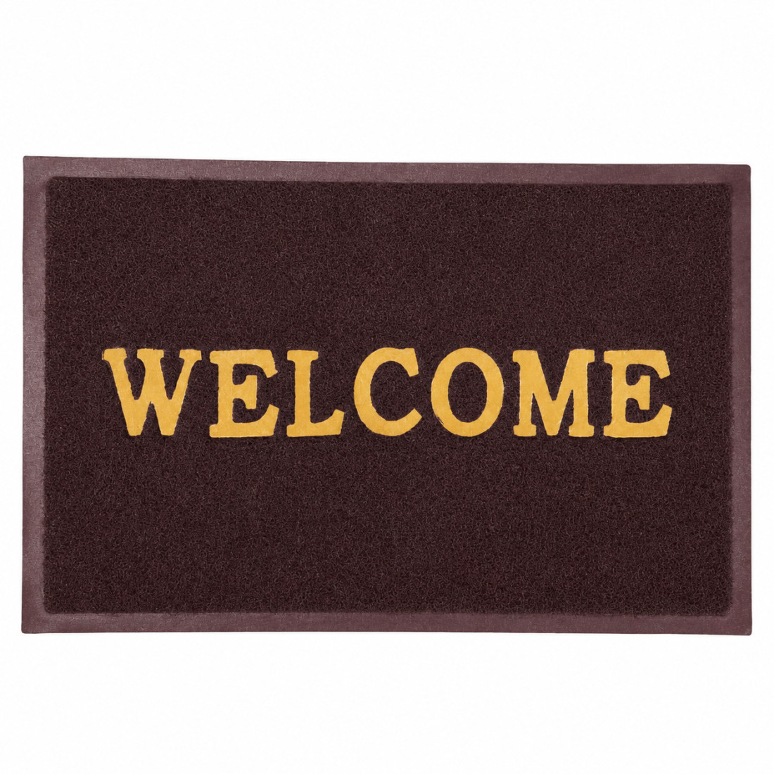 Covoras intrare cauciuc "Welcome", 38 cm x 58 cm, antiderapant, rezistent, decorativ, maro Covoras intrare cauciuc "Welcome", 38 cm x 58 cm, antiderapant, rezistent, decorativ, maro