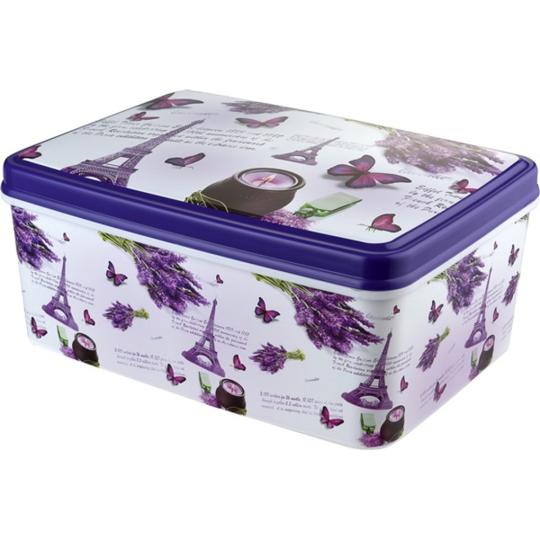 Cutie depozitare, 5.5L, 20 x 28 x 12 cm, mov