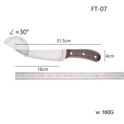 Cutit profesional FT-07 pentru dezosat si transat carne, otel inoxidabil, maner ergonomic din plastic Cutit profesional FT-07 pentru dezosat si transat carne, otel inoxidabil, maner ergonomic din plastic