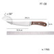 Cutit profesional FT-08 pentru dezosat si transat carne, otel inoxidabil, maner ergonomic din plastic Cutit profesional FT-08 pentru dezosat si transat carne, otel inoxidabil, maner ergonomic din plastic