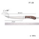 Cutit profesional FT-09 pentru dezosat si transat carne, otel inoxidabil, maner ergonomic din plastic Cutit profesional FT-09 pentru dezosat si transat carne, otel inoxidabil, maner ergonomic din plastic