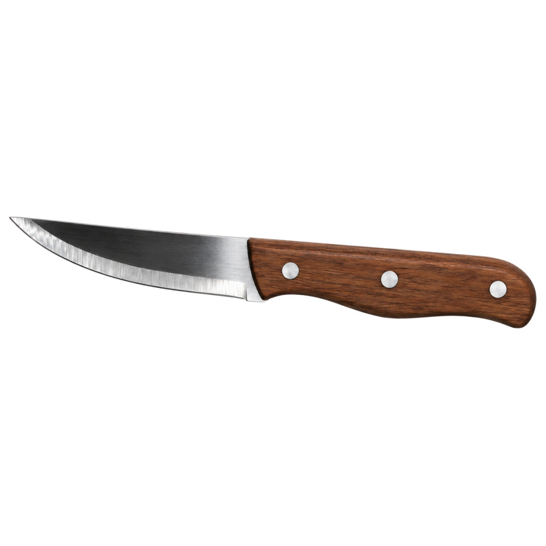 Cutit din Inox cu maner din lemn MG401, 10 cm lama, 21 cm lungime totala Cutit din Inox cu maner din lemn MG401, 10 cm lama, 21 cm lungime totala