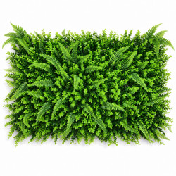 Panou verde din plante artificiale, 60 x 40 cm, pentru interior si exterior