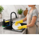 Dozator sapun si detergent vase 2 in 1, cu suport pentru burete, design simplu de curatat, set 2 dozatoare, baza antiderapanta Dozator sapun si detergent vase 2 in 1, cu suport pentru burete, design simplu de curatat, set 2 dozatoare, baza antiderapanta