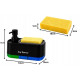 Dozator sapun si detergent vase 2 in 1, cu suport pentru burete, design simplu de curatat, set 2 dozatoare, baza antiderapanta Dozator sapun si detergent vase 2 in 1, cu suport pentru burete, design simplu de curatat, set 2 dozatoare, baza antiderapanta