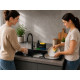 Dozator sapun si detergent vase 2 in 1, cu suport pentru burete, design simplu de curatat, set 2 dozatoare, baza antiderapanta Dozator sapun si detergent vase 2 in 1, cu suport pentru burete, design simplu de curatat, set 2 dozatoare, baza antiderapanta