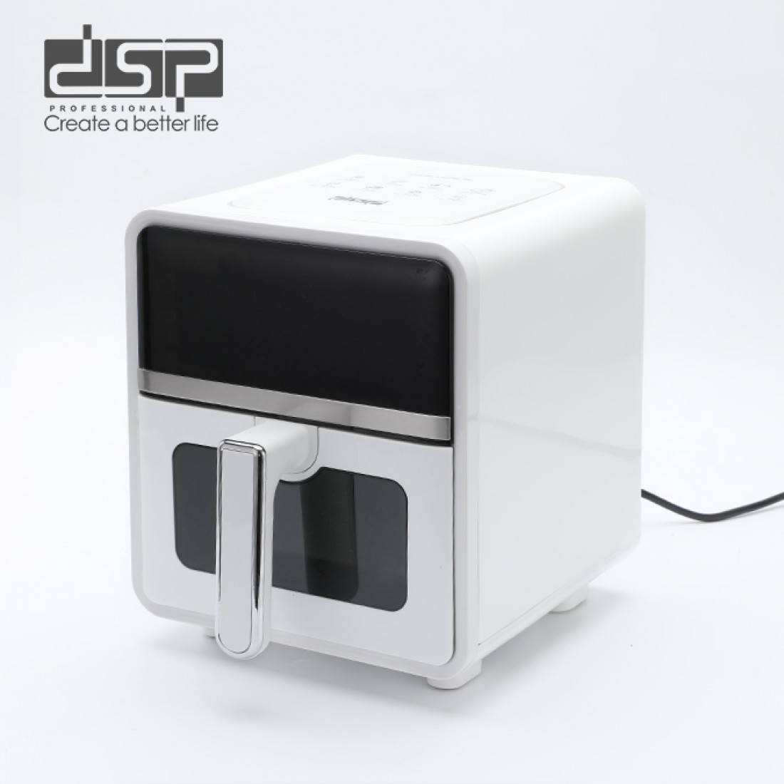 Friteuza DSP KB2190, 5L, 1400W, 80-200°C, Timer, 8 Programe Friteuza DSP KB2190, 5L, 1400W, 80-200°C, Timer, 8 Programe