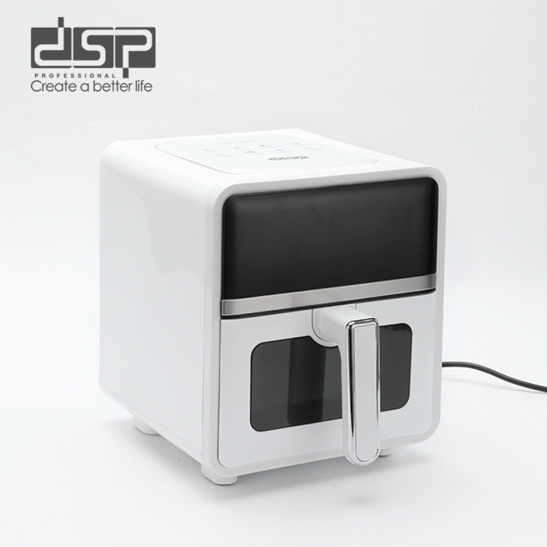 Friteuza DSP KB2190, 5L, 1400W, 80-200°C, Timer, 8 Programe Friteuza DSP KB2190, 5L, 1400W, 80-200°C, Timer, 8 Programe
