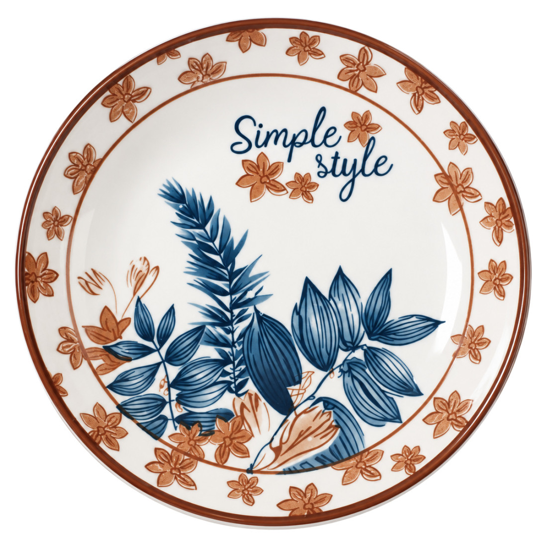 Farfurie ceramica "Simple style", 20 cm diametru, 3.5 cm inaltime Farfurie ceramica "Simple style", 20 cm diametru, 3.5 cm inaltime