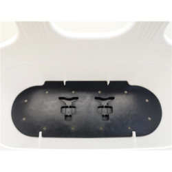 Ghiveci de flori suspendat, 7.5L, 39 x 26 x 24 cm, gri