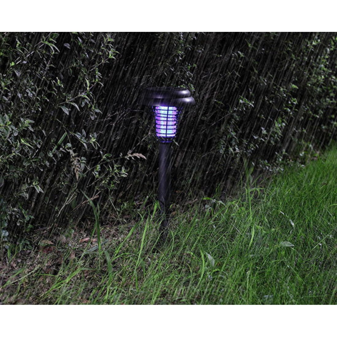 Lampa solara anti tantari / insecte pentru gradina, UV LED cu Zapper Electric, rezistenta la intemperii Lampa solara anti tantari / insecte pentru gradina, UV LED cu Zapper Electric, rezistenta la intemperii