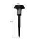 Lampa solara anti tantari / insecte pentru gradina, UV LED cu Zapper Electric, rezistenta la intemperii Lampa solara anti tantari / insecte pentru gradina, UV LED cu Zapper Electric, rezistenta la intemperii