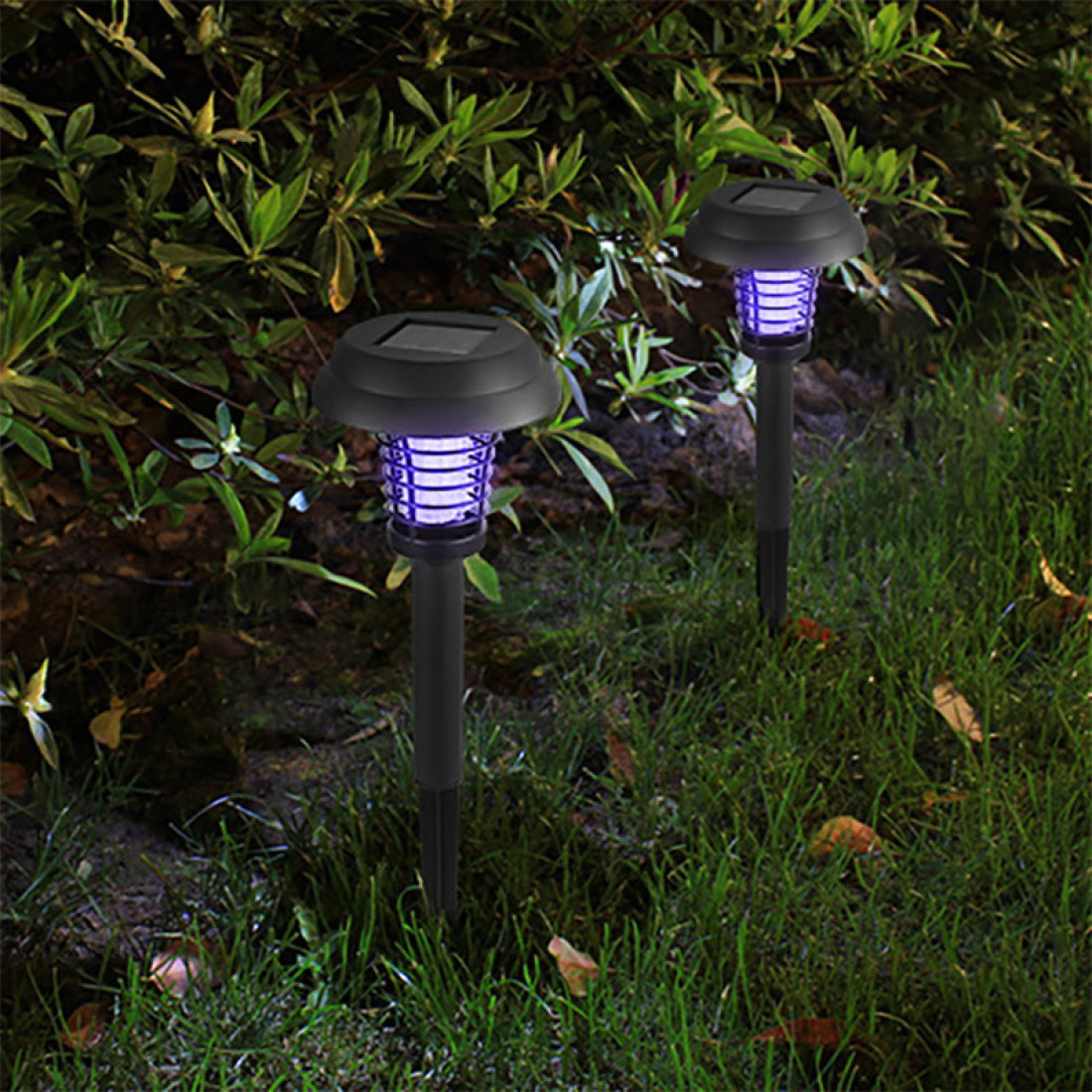Lampa solara anti tantari / insecte pentru gradina, UV LED cu Zapper Electric, rezistenta la intemperii Lampa solara anti tantari / insecte pentru gradina, UV LED cu Zapper Electric, rezistenta la intemperii
