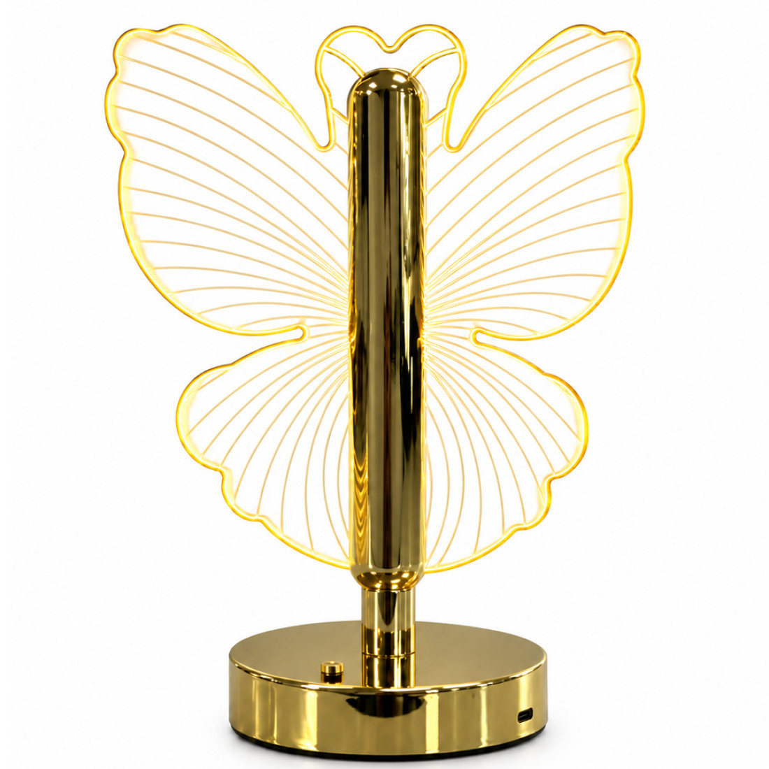 Lampa LED decorativa, cu fluture, reincarcabila USB, portabila, design elegant Lampa LED decorativa, cu fluture, reincarcabila USB, portabila, design elegant