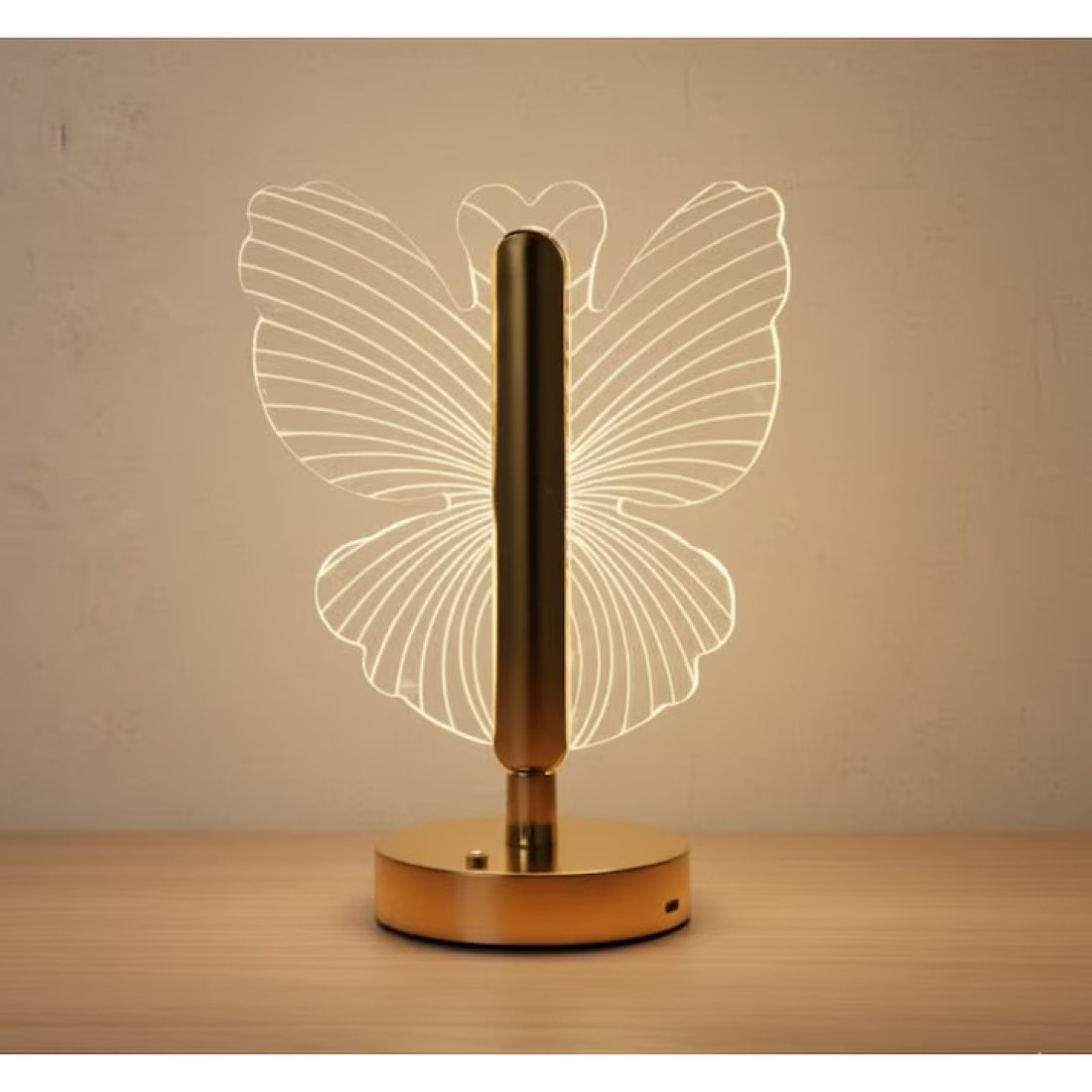 Lampa LED decorativa, cu fluture, reincarcabila USB, portabila, design elegant Lampa LED decorativa, cu fluture, reincarcabila USB, portabila, design elegant