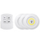 Set 3 Lampi LED Wireless cu Telecomanda si Temporizator, 2 trepte de lumina Set 3 Lampi LED Wireless cu Telecomanda si Temporizator, 2 trepte de lumina