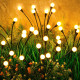 Set 2 Lampi Solare LED pentru Gradina, Lumina Alb Cald, 6 Bulbi Decorativi, Efect Licurici, Iluminare Exterior