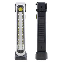 Lampa solara pentru camping multifunctionala, 45 LED-uri, HEL-6855T, 39 cm x 6.9 cm