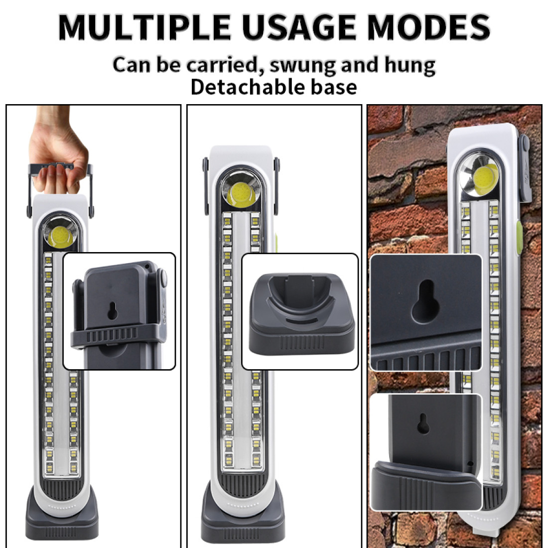 Lampa solara pentru camping multifunctionala, 45 LED-uri, HEL-6855T, 39 cm x 6.9 cm Lampa solara pentru camping multifunctionala, 45 LED-uri, HEL-6855T, 39 cm x 6.9 cm