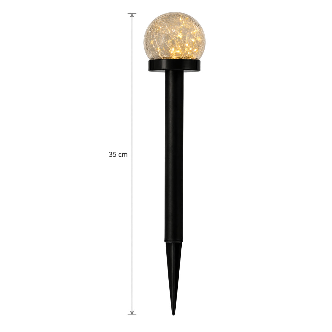 Lampa solara glob din sticla, design cu crapaturi, lumina calda, incarcare solara Lampa solara glob din sticla, design cu crapaturi, lumina calda, incarcare solara