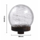 Lampa solara glob din sticla, design cu crapaturi, lumina calda, incarcare solara Lampa solara glob din sticla, design cu crapaturi, lumina calda, incarcare solara