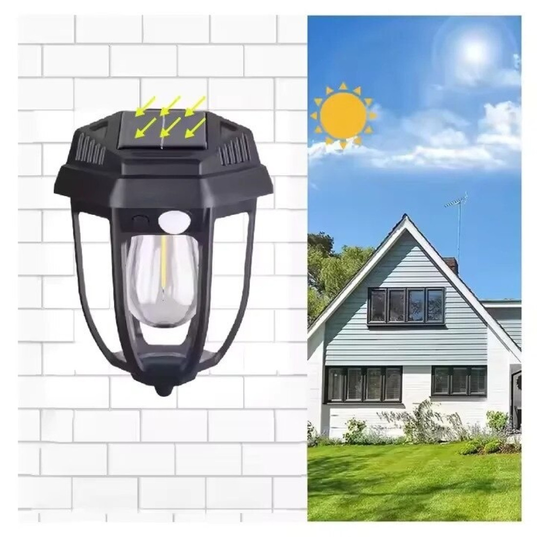 Lampa Solara 2 in 1 cu Senzor de Miscare, pentru Perete sau cu Tarus, 600 lm, Baterie 1200 mAh, Lumina LED, Reglare Intensitate, IP65, Pentru Gradina, Curte, Terasa, Alei Lampa Solara 2 in 1 cu Senzor de Miscare, pentru Perete sau cu Tarus, 600 lm, Baterie 1200 mAh, Lumina LED, Reglare Intensitate, IP65, Pentru Gradina, Curte, Terasa, Alei