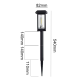 Lampa solara de gradina LED, tarus cu inaltime reglabila, lumina calda, rezistenta la ploaie, praf si intemperii IP65, negru Lampa solara de gradina LED, tarus cu inaltime reglabila, lumina calda, rezistenta la ploaie, praf si intemperii IP65, negru
