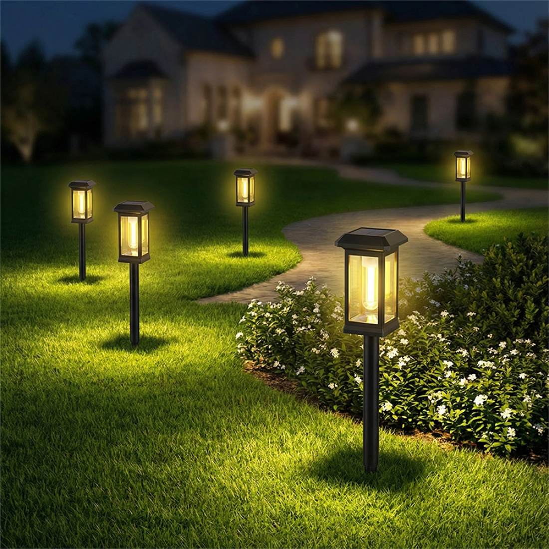 Lampa solara de gradina LED, tarus cu inaltime reglabila, lumina calda, rezistenta la ploaie, praf si intemperii IP65, negru Lampa solara de gradina LED, tarus cu inaltime reglabila, lumina calda, rezistenta la ploaie, praf si intemperii IP65, negru