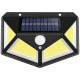 Lampa solara de perete cu senzor de miscare, 100 LED-uri, lumina alba, IP65, incarcare solara, 14 x 10 x 6 cm Lampa solara de perete cu senzor de miscare, 100 LED-uri, lumina alba, IP65, incarcare solara, 14 x 10 x 6 cm