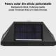 Lampa solara de perete cu senzor de miscare, 100 LED-uri, lumina alba, IP65, incarcare solara, 14 x 10 x 6 cm Lampa solara de perete cu senzor de miscare, 100 LED-uri, lumina alba, IP65, incarcare solara, 14 x 10 x 6 cm