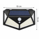 Lampa solara de perete cu senzor de miscare, 114 LED-uri, 700 lm, baterie 1200 mAh, lumina alba rece, detectie 3-5 m, IP65, incarcare solara, 18 x 12 x 6 cm Lampa solara de perete cu senzor de miscare, 114 LED-uri, 700 lm, baterie 1200 mAh, lumina alba rece, detectie 3-5 m, IP65, incarcare solara, 18 x 12 x 6 cm