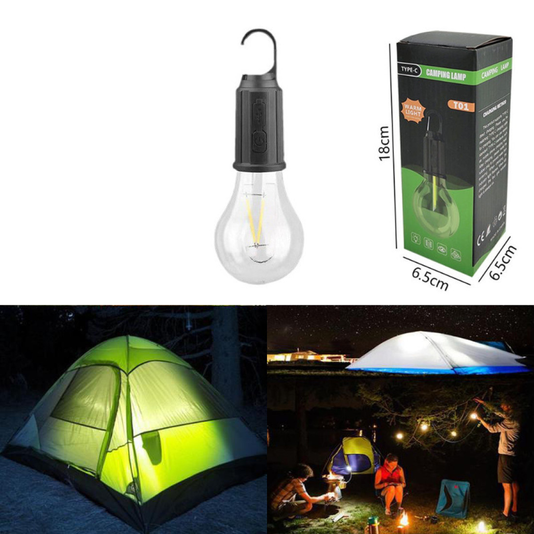 Bec portabil LED fara fir, reincarcabil USB Type-C, lumina calda, utilizare interior/exterior, autonomie mare, corp rezistent la socuri, camping, terasa Bec portabil LED fara fir, reincarcabil USB Type-C, lumina calda, utilizare interior/exterior, autonomie mare, corp rezistent la socuri, camping, terasa