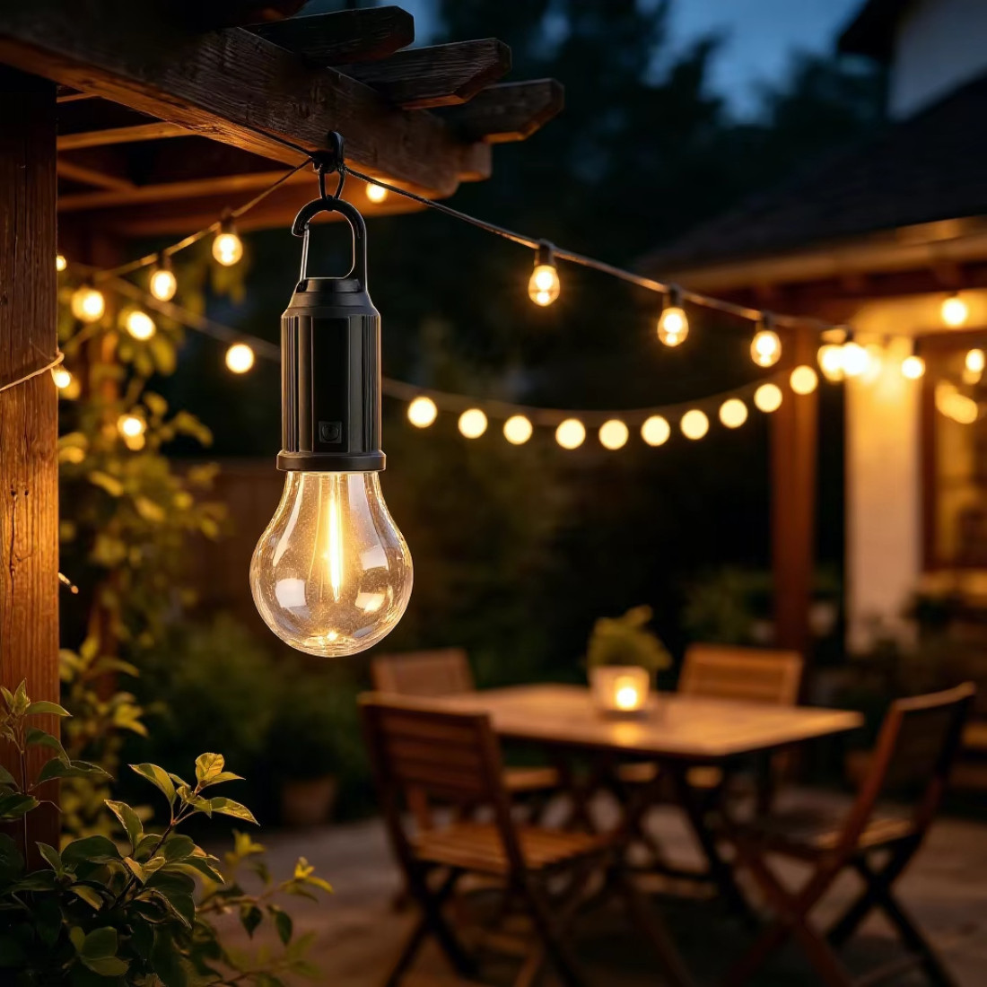 Bec portabil LED fara fir, reincarcabil USB Type-C, lumina calda, utilizare interior/exterior, autonomie mare, corp rezistent la socuri, camping, terasa Bec portabil LED fara fir, reincarcabil USB Type-C, lumina calda, utilizare interior/exterior, autonomie mare, corp rezistent la socuri, camping, terasa