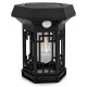 Lampa solara LED pentru exterior, lumina calda, suspendare sau montaj pe perete, rezistenta la apa, design elegant negru Lampa solara LED pentru exterior, lumina calda, suspendare sau montaj pe perete, rezistenta la apa, design elegant negru