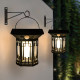 Lampa solara LED pentru exterior, lumina calda, suspendare sau montaj pe perete, rezistenta la apa, design elegant negru Lampa solara LED pentru exterior, lumina calda, suspendare sau montaj pe perete, rezistenta la apa, design elegant negru