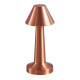 Lampa de masa LED reincarcabila cu USB Type-C, lumina calda, corp din aluminiu, 9 x 9 x 23 cm, bronz Lampa de masa LED reincarcabila cu USB Type-C, lumina calda, corp din aluminiu, 9 x 9 x 23 cm, bronz