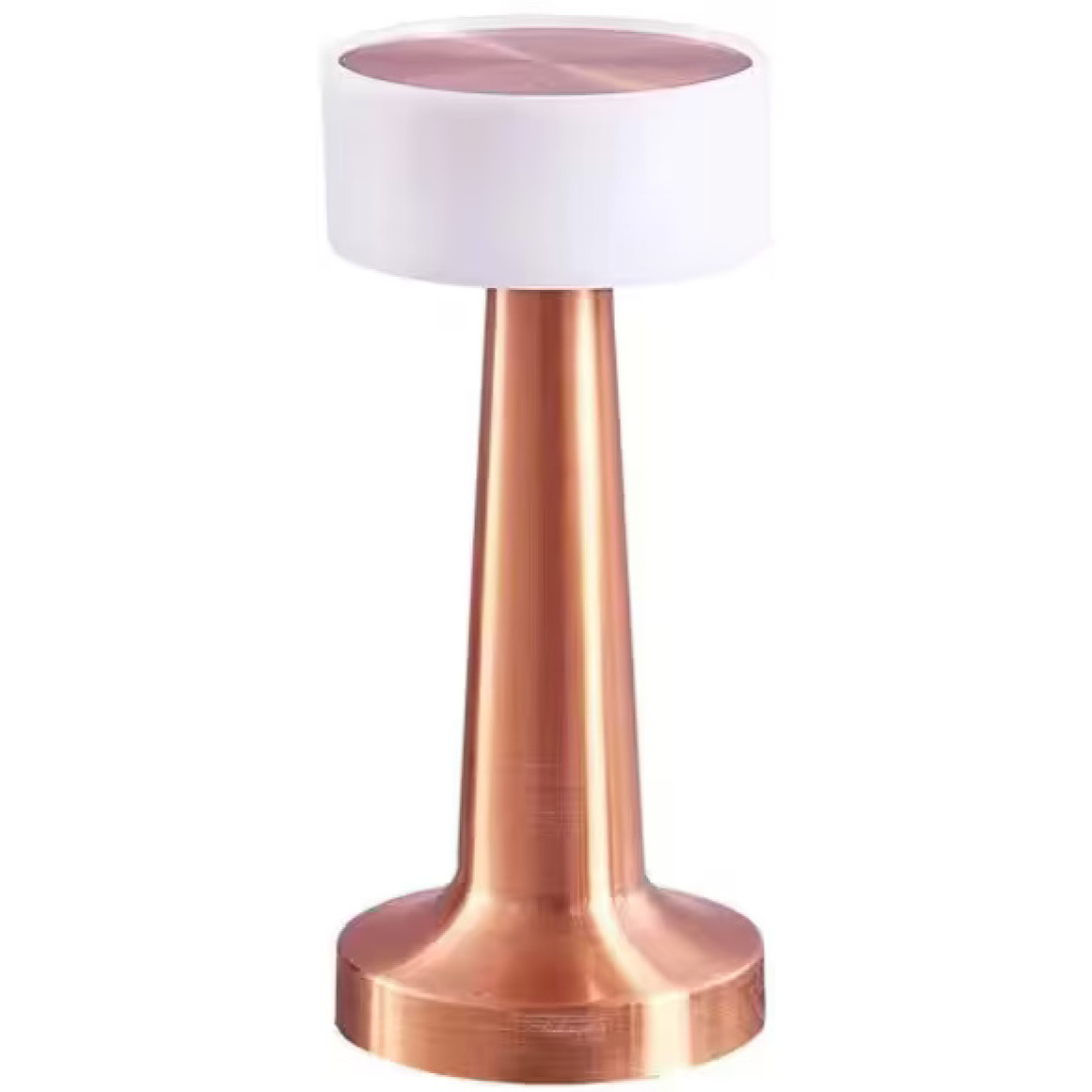 Lampa de masa LED reincarcabila cu USB Type-C, lumina calda, corp din aluminiu, 9 x 9 x 21 cm, bronz Lampa de masa LED reincarcabila cu USB Type-C, lumina calda, corp din aluminiu, 9 x 9 x 21 cm, bronz
