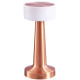 Lampa de masa LED reincarcabila cu USB Type-C, lumina calda, corp din aluminiu, 9 x 9 x 21 cm, bronz Lampa de masa LED reincarcabila cu USB Type-C, lumina calda, corp din aluminiu, 9 x 9 x 21 cm, bronz