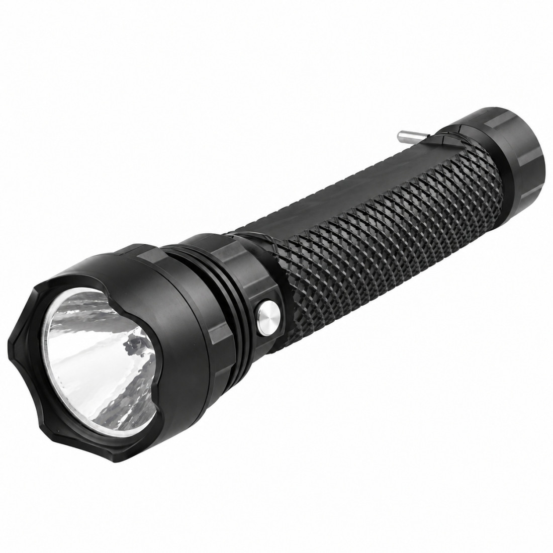 Lanterna LED reincarcabila, 8W, 600 mAh, autonomie pana la 6 ore, raza 150 m, negru Lanterna LED reincarcabila, 8W, 600 mAh, autonomie pana la 6 ore, raza 150 m, negru