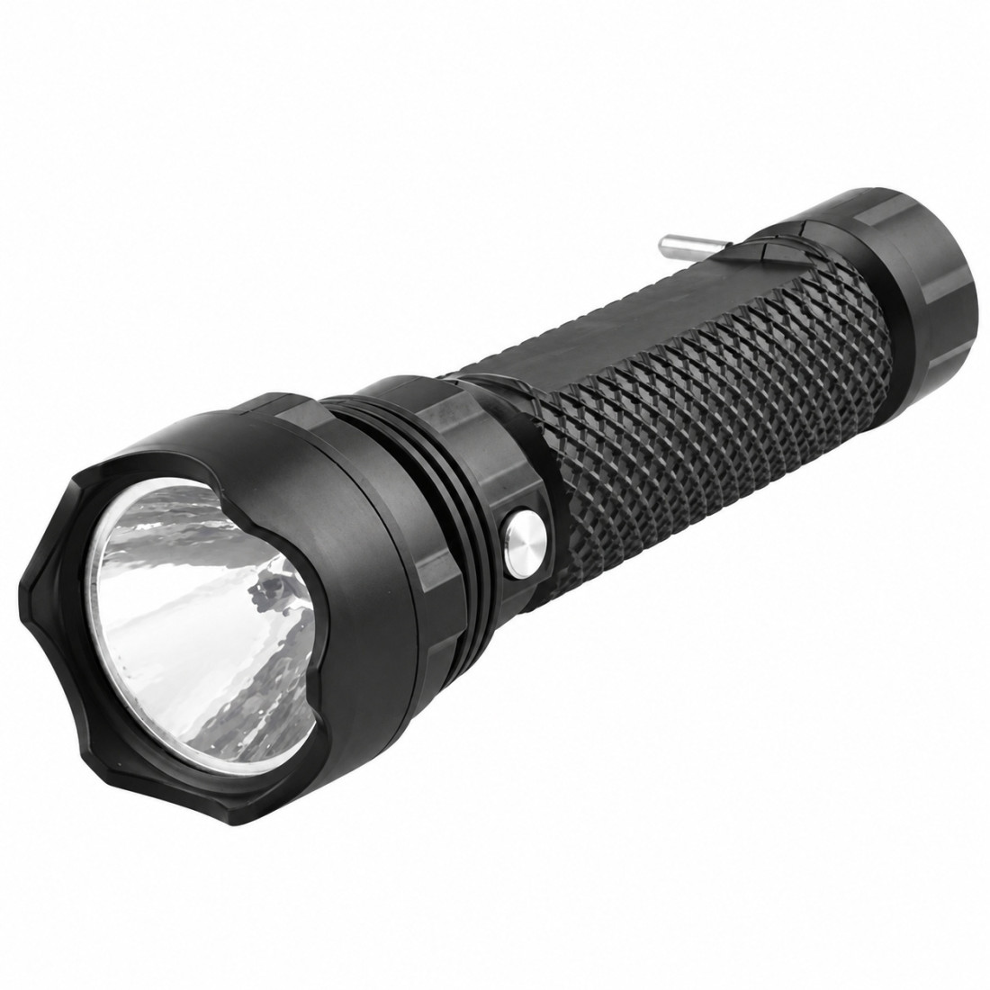 Lanterna LED reincarcabila, 5W, 500 mAh, autonomie pana la 6 ore, raza 150 m, negru Lanterna LED reincarcabila, 5W, 500 mAh, autonomie pana la 6 ore, raza 150 m, negru