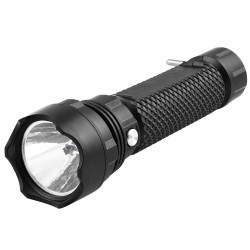 Lanterna LED reincarcabila, 5W, 500 mAh, autonomie pana la 6 ore, raza 150 m, negru Lanterna LED reincarcabila, 5W, 500 mAh, autonomie pana la 6 ore, raza 150 m, negru