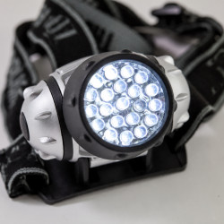 Lanterna frontala cu 21 de LED-uri puternice, 4 moduri de iluminare, rezistenta la apa Lanterna frontala cu 21 de LED-uri puternice, 4 moduri de iluminare, rezistenta la apa