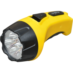 Lanterna reincarcabila cu 4 LED-uri puternice, autonomie mare, lumina intensa, 12 x 7 cm