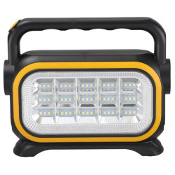 Lanterna LED Solara Reincarcabilam 45 LED-uri, Acumulator 2400 mAh, Incarcare USB si Solara, 3 Moduri