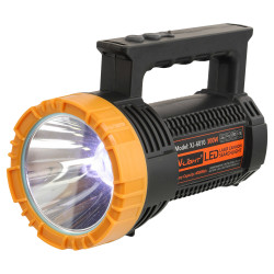 Lanterna LED Profesionala Reincarcabila XJ-6010, 300W, 4000 mAh, Autonomie 6-8 ore, Raza Lunga de Actiune 600-800 m, USB Type-C, 3 Moduri Iluminare, Lumina Alba,  Curea de Umar Inclusa