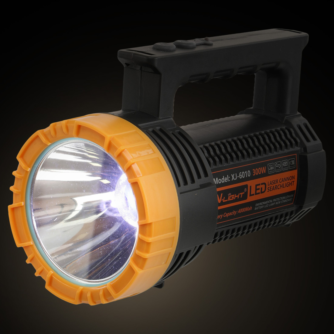 Lanterna LED Profesionala Reincarcabila XJ-6010, 300W, 4000 mAh, Autonomie 6-8 ore, Raza Lunga de Actiune 600-800 m, USB Type-C, 3 Moduri Iluminare, Lumina Alba, Curea de Umar Inclusa Lanterna LED Profesionala Reincarcabila XJ-6010, 300W, 4000 mAh, Autonomie 6-8 ore, Raza Lunga de Actiune 600-800 m, USB Type-C, 3 Moduri Iluminare, Lumina Alba, Curea de Umar Inclusa