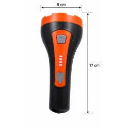Lanterna LED Reincarcabila T-68, 3W, USB Type-C, 3 Moduri Iluminare, Baterie 1200 mAh, Negru/Portocaliu, 17 x 8 cm Lanterna LED Reincarcabila T-68, 3W, USB Type-C, 3 Moduri Iluminare, Baterie 1200 mAh, Negru/Portocaliu, 17 x 8 cm